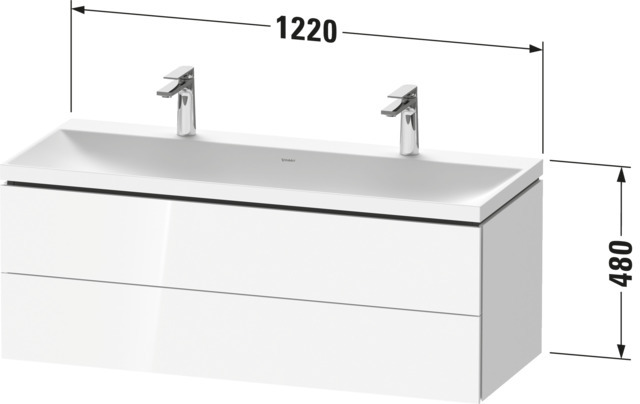 Duravit L-C c-s WH 1200x480x480 In MWT Sc 2 E: o. R.Ek Glo T-o Te In Ron Fr Bt.gr. x