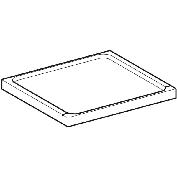 Geberit Abdeckplatte für Seitenschrank, weiß Renova Plan