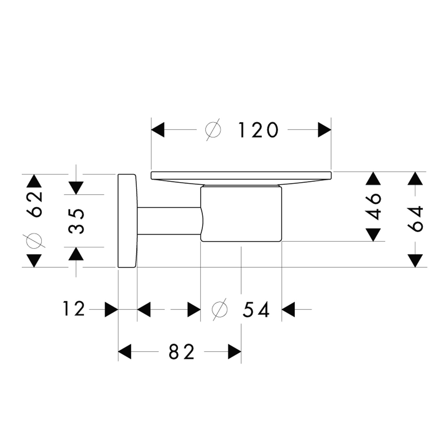 Hansgrohe Seifenschale Logis chrom 
