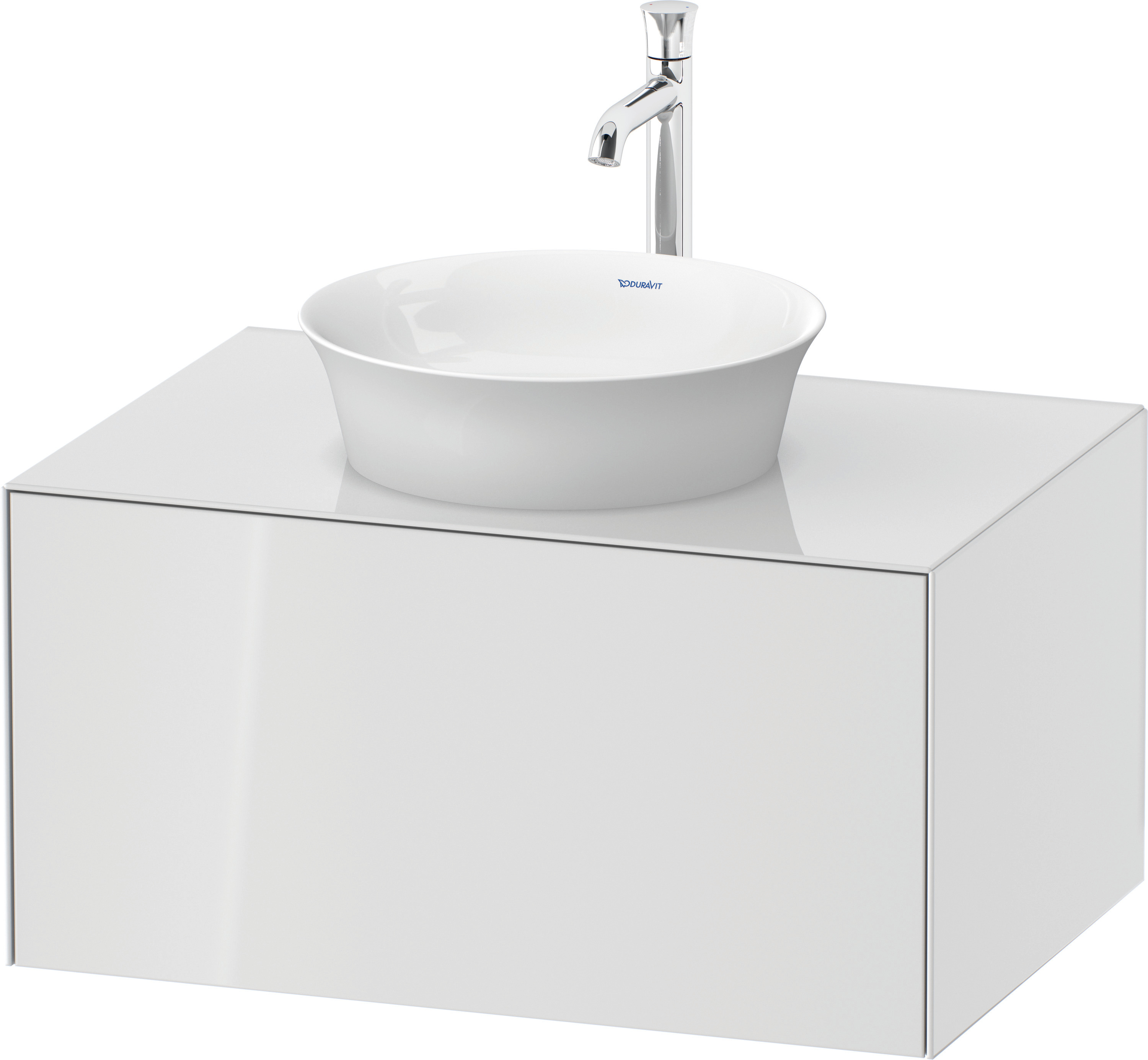 Duravit WTU White Tulip bodenstehend 751x350x410mm, Weiß Hochglanz