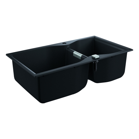 GROHE Kompositspüle K700 31658 2 Becken 900x500mm granit schwarz GROHE Kompositspüle K700 31658 2 Becken 900x500mm granit schwarz