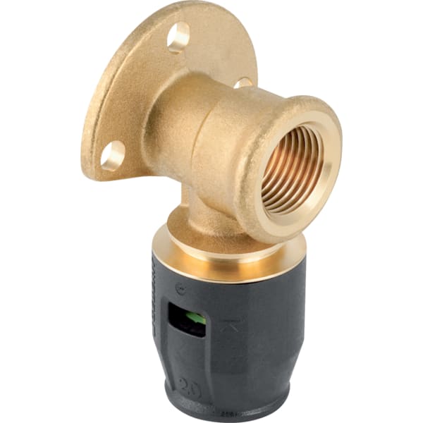 Geberit PushFit Anschlusswinkel 90Gr Ms d16-Rp1/2 L:52mm Geberit PushFit Anschlusswinkel 90Gr Ms d16-Rp1/2 L:52mm