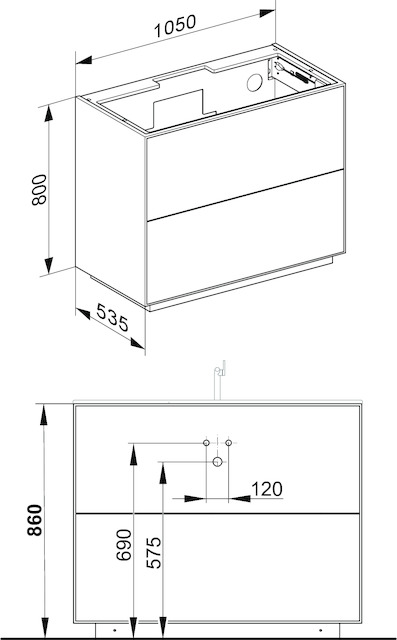 KE WUB Standm. Edition Lignatur 33350 f. Ker.-WT 2 Ausz. Eiche Ve.