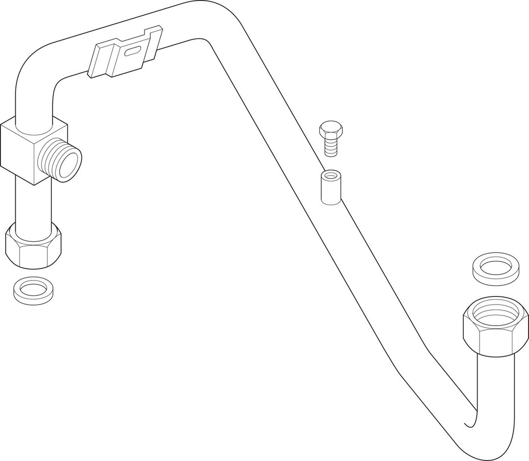 BOSCH Ersatzteil TTNR: 87107151790 Vorlaufrohr