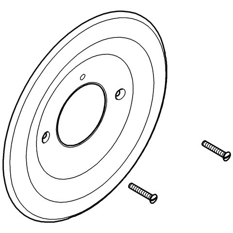GROHE Rosette 47170 für Automatic 2000 178mm chrom