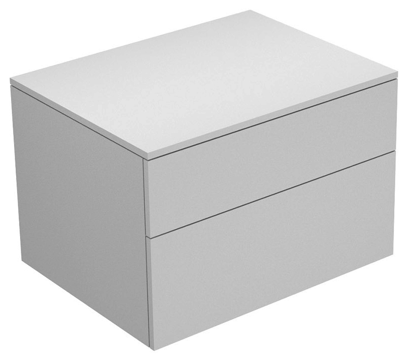 KEUCO Sideboard Edition 400 31743, 2 Auszüge, anthraz./Glas anthraz.sat.