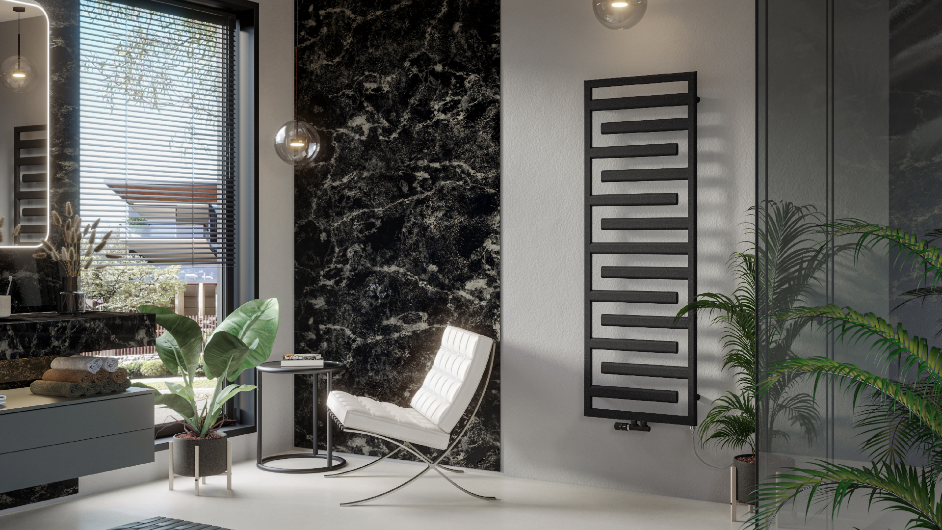 Zehnder Design-HK Tetris Mixbetrieb IHC TETSS090050MCZD, 988x45x500, RAL 9016