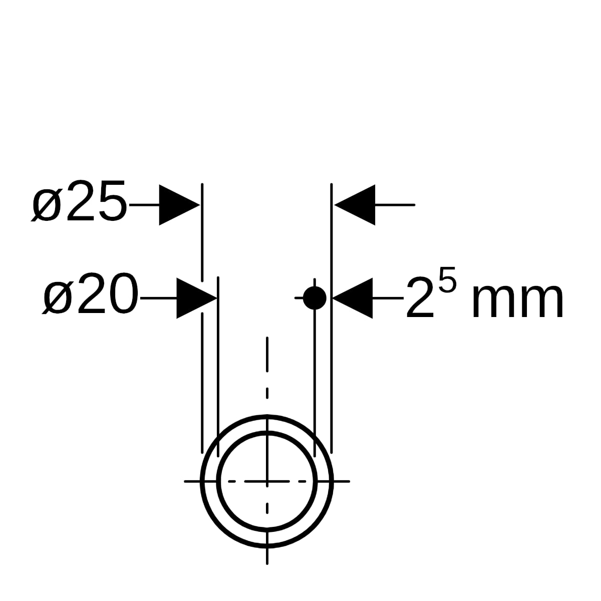 Geberit Systemrohr PB, Rollenware d25, L:25m