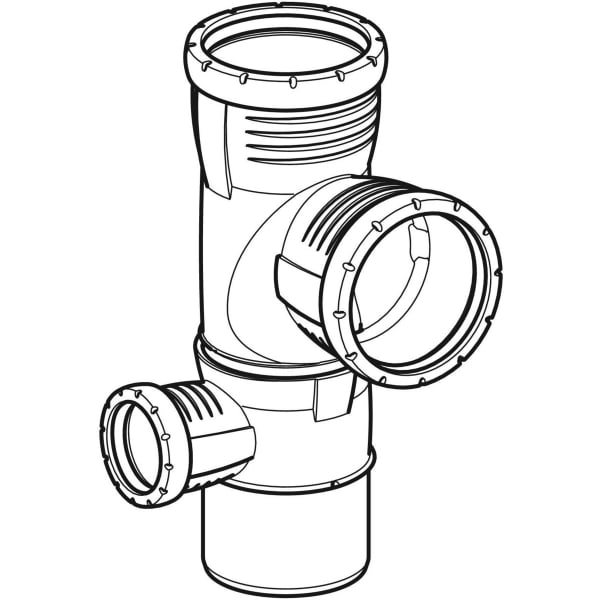 Geberit Silent-Pro Kombibogeneckabzweig 87,5Gr d110/110/50 links