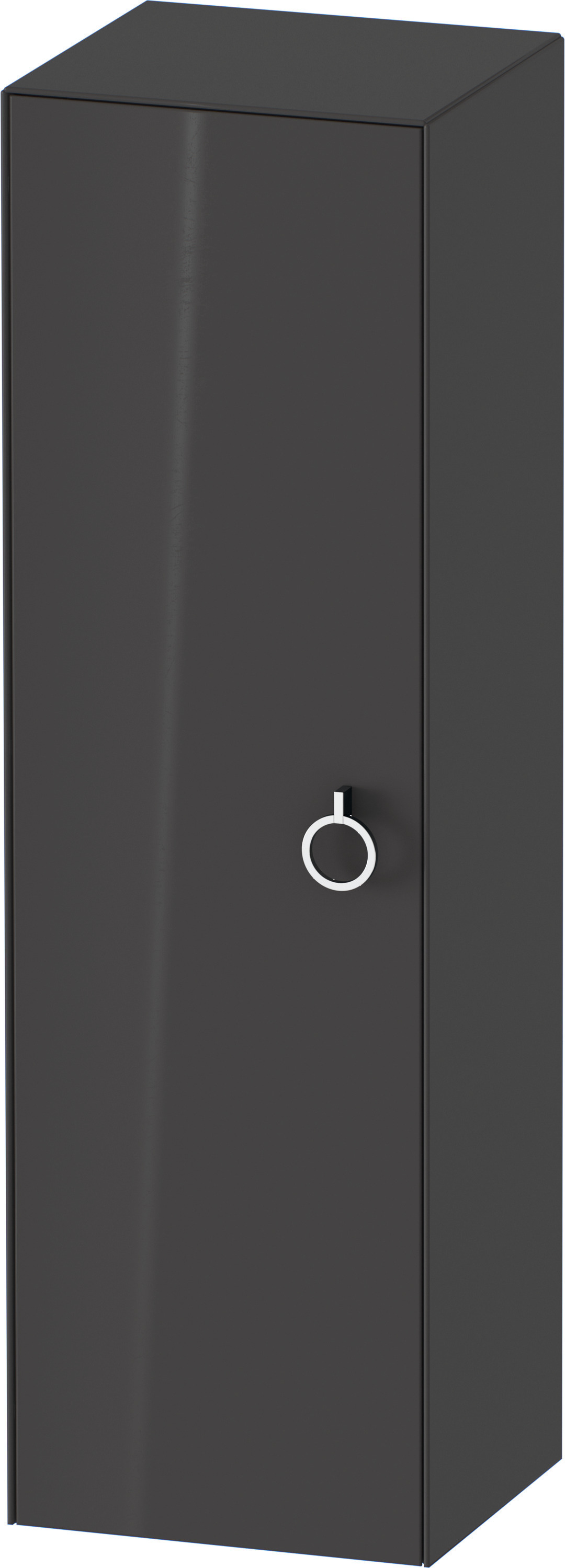 Duravit Halbhochschrank White Tulip,m.Griff TA l.,1320x400x360,Graphit Hochglanz