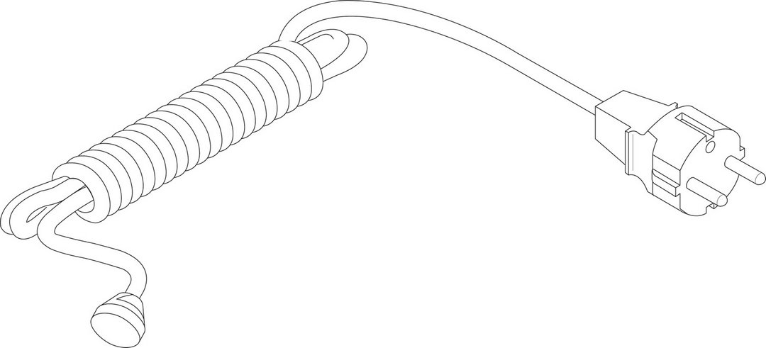 BOSCH Ersatzteil TTNR: 87186661360 Netzkabel