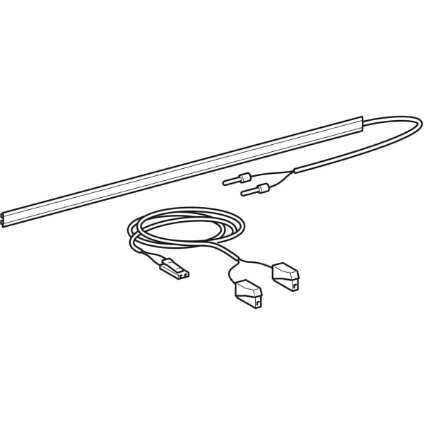 Geberit Set Leuchte unten für Option Spiegelschrank, Breite 90 cm