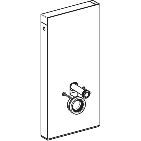 Geberit Monolith Sanitärmodul für Wand-WC 101cm,Steinzeug Betonoptik, Aluminium