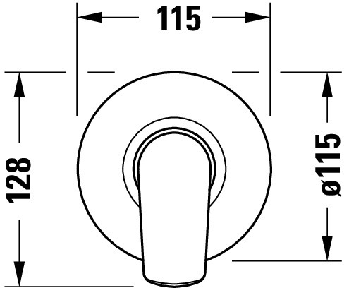 Duravit Duravit No.1 Einhebelmischer UP Set Keramikmischsystem, Chrom HG