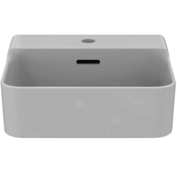 IS Handwaschbecken Conca 1 Hl. m.Ül. 400x350x165mm Weiß mit IdealPlus