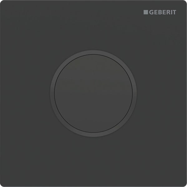 Geberit Typ 10 UR-Strg., rund, elektron. Sp. Netzbetrieb, schw matt Etc /schw glzd