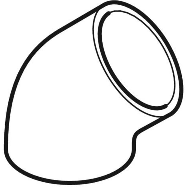 Geberit PE Bogen 45Gr d125