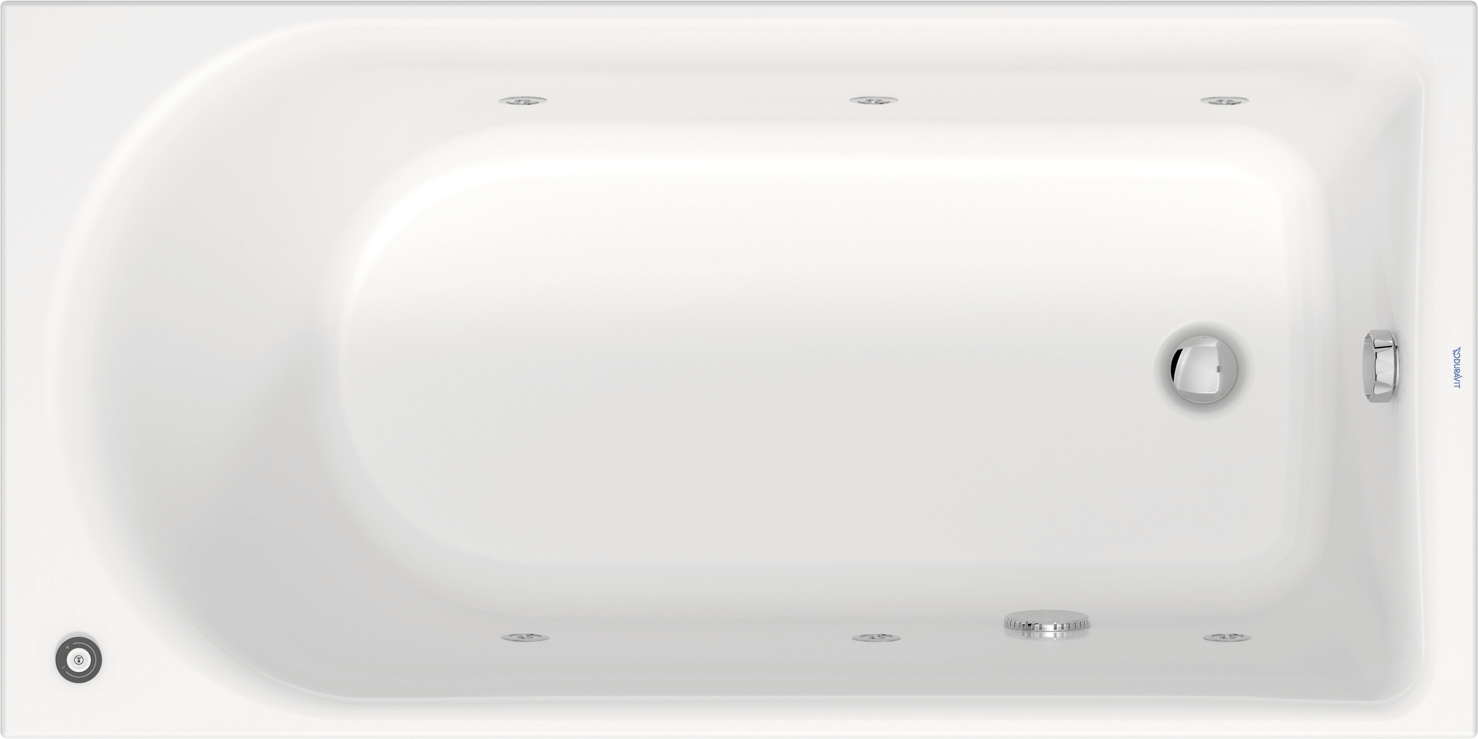 Duravit D-Neo Whirwanne 1500x750mm, Einbau Rückenschr.1 Variabel, Jet-Project, Weiß