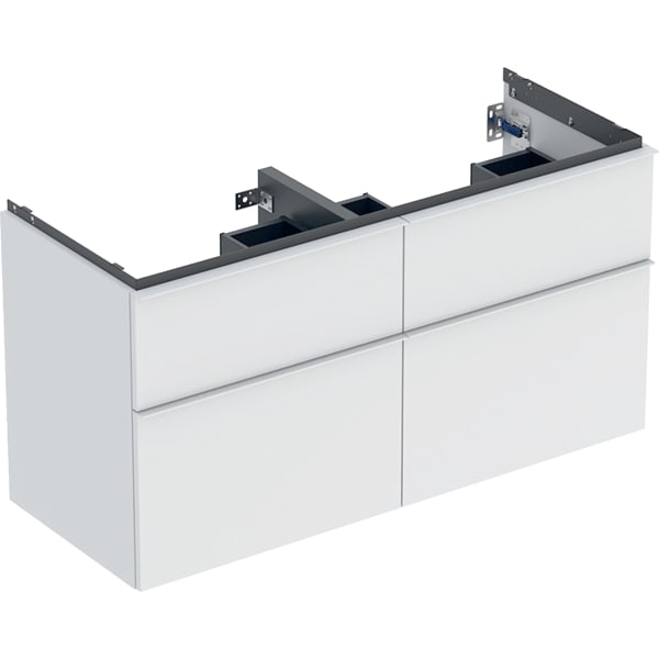 Geberit iCon Unterschrank für DWT, 4 Schubl. 118,4x61,5x47,6cm, weiß matt