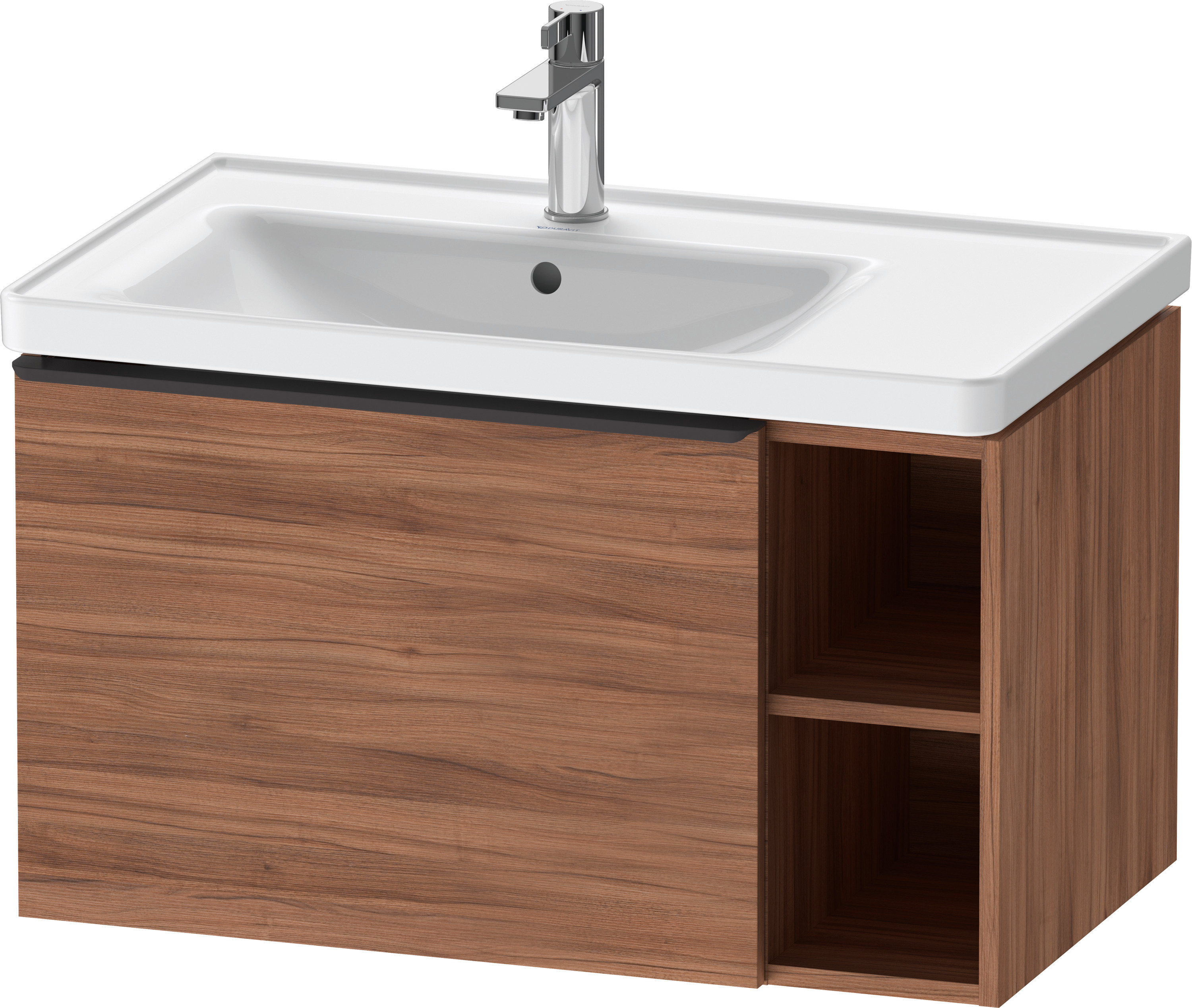 Duravit D-Neo WTU,Wdh,AZ:1,Fä.RE:2,Gr:Dia Sch 784x452x440mm,Nussbaum Matt, Dekor