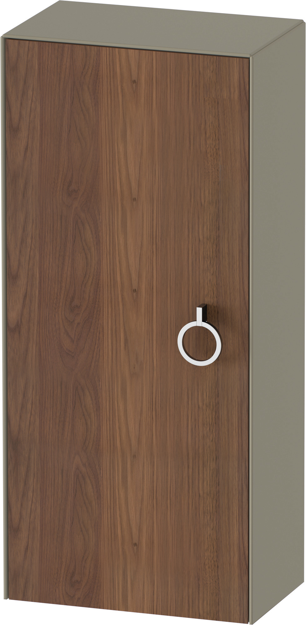 Duravit Halbhochschrank White Tulip,m.Griff TA l.,880x400x240,A.Nussb.M./St.gr.HGL