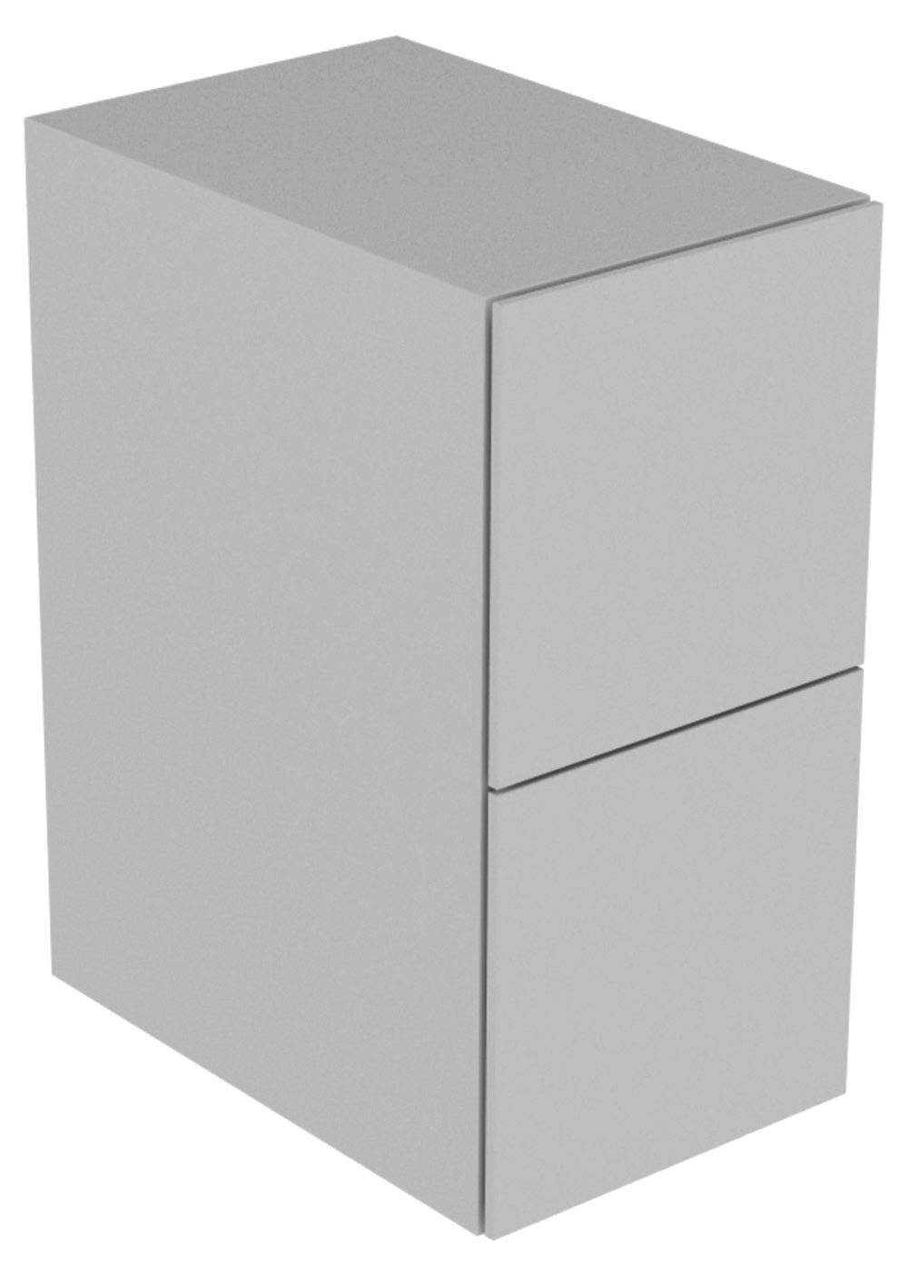 KEUCO Sideboard Edition 11 31321, 2 Auszüge, anthrazit/Glas anthrazit