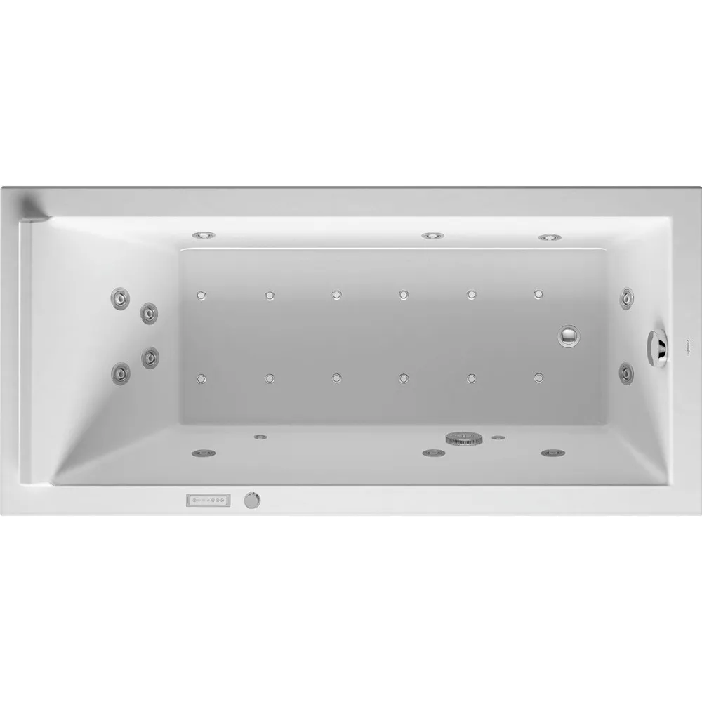 Duravit Starck Whirlwanne 1700x800mm, Einbau Rückenschr.1 Variabel, Combi E, Weiß