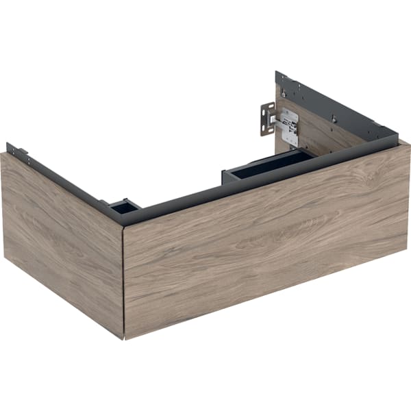 Geberit ONE Unterschrank für WT/-Platte 1 Schubl., 74x26,6x47cm, Nussb.hickory
