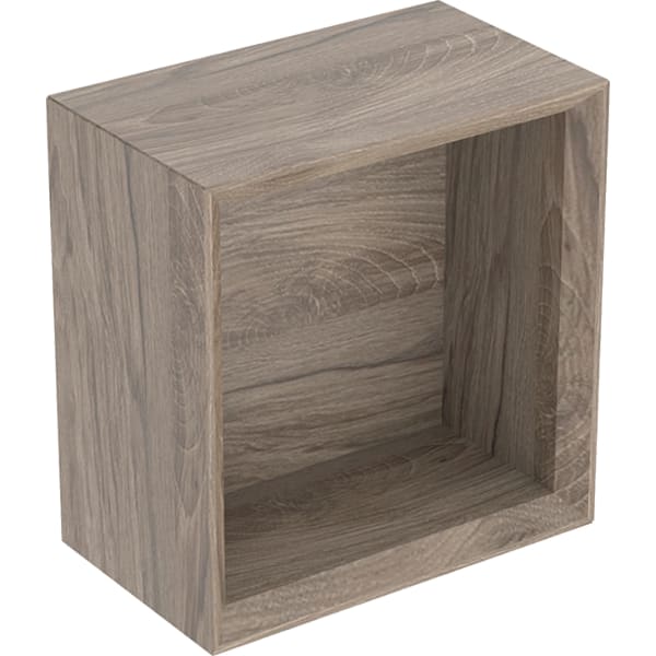 Geberit Wandbox quadratisch 22,5x23,3x13,2cm, Nussbaum hickory