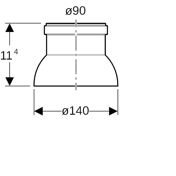 Geberit PE Dunsthut d90