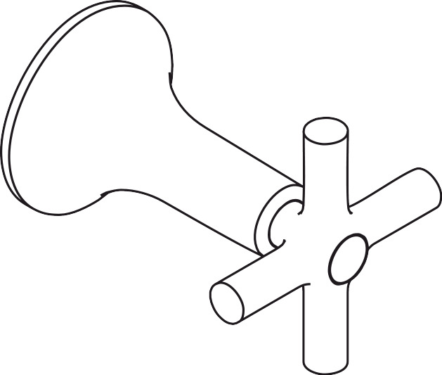 Hansgrohe Griff Axor Terrano chrom