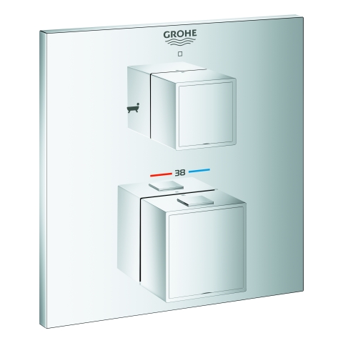 GROHE THM-Wannenbatterie Grohtherm Cube 24155 FMS für 35604 2-Wege-Umst. chrom