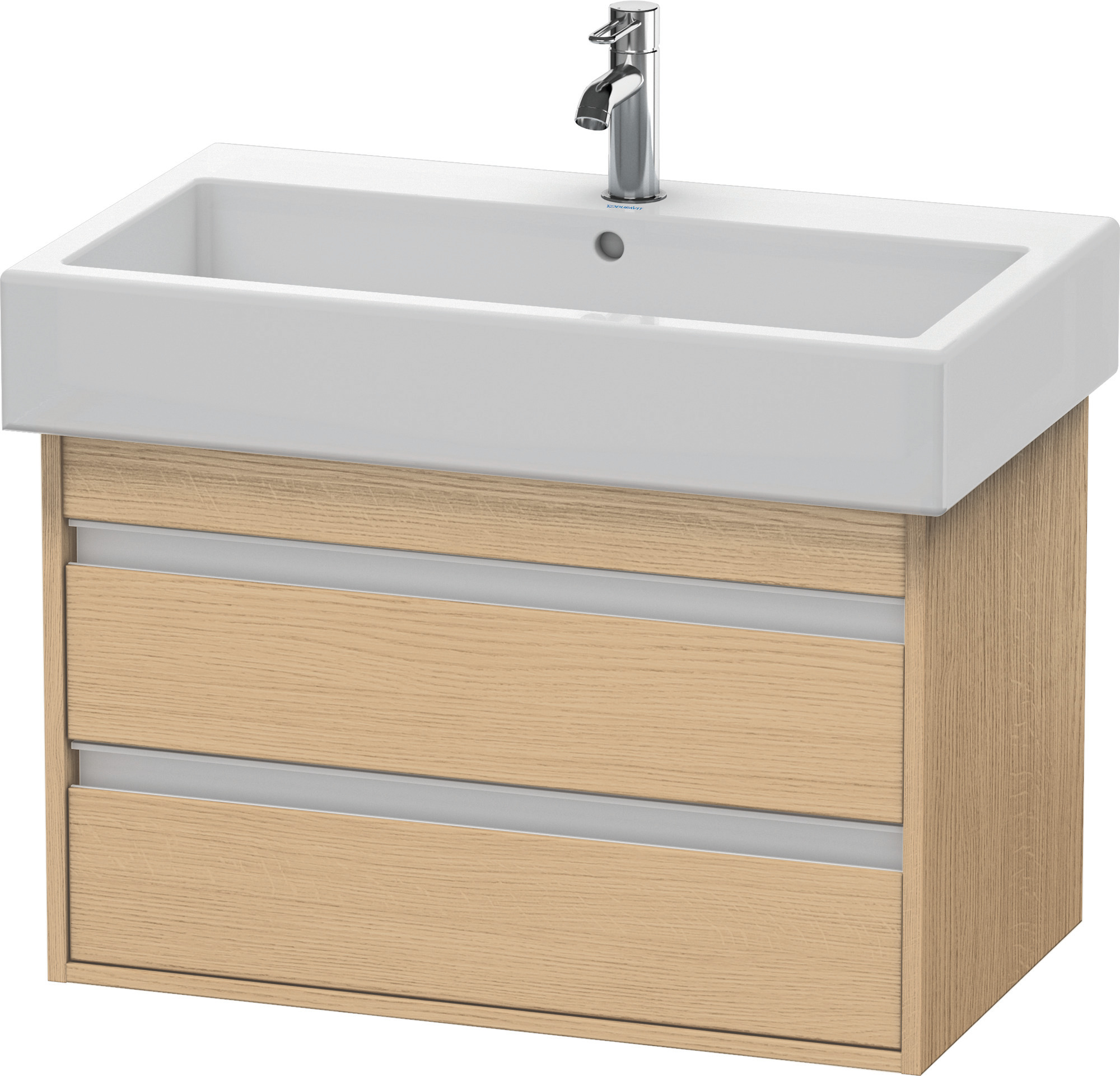 Duravit WTU wandhängend Ketho 440x750x480mm 2 SchKa, für 045480, Eiche Natur