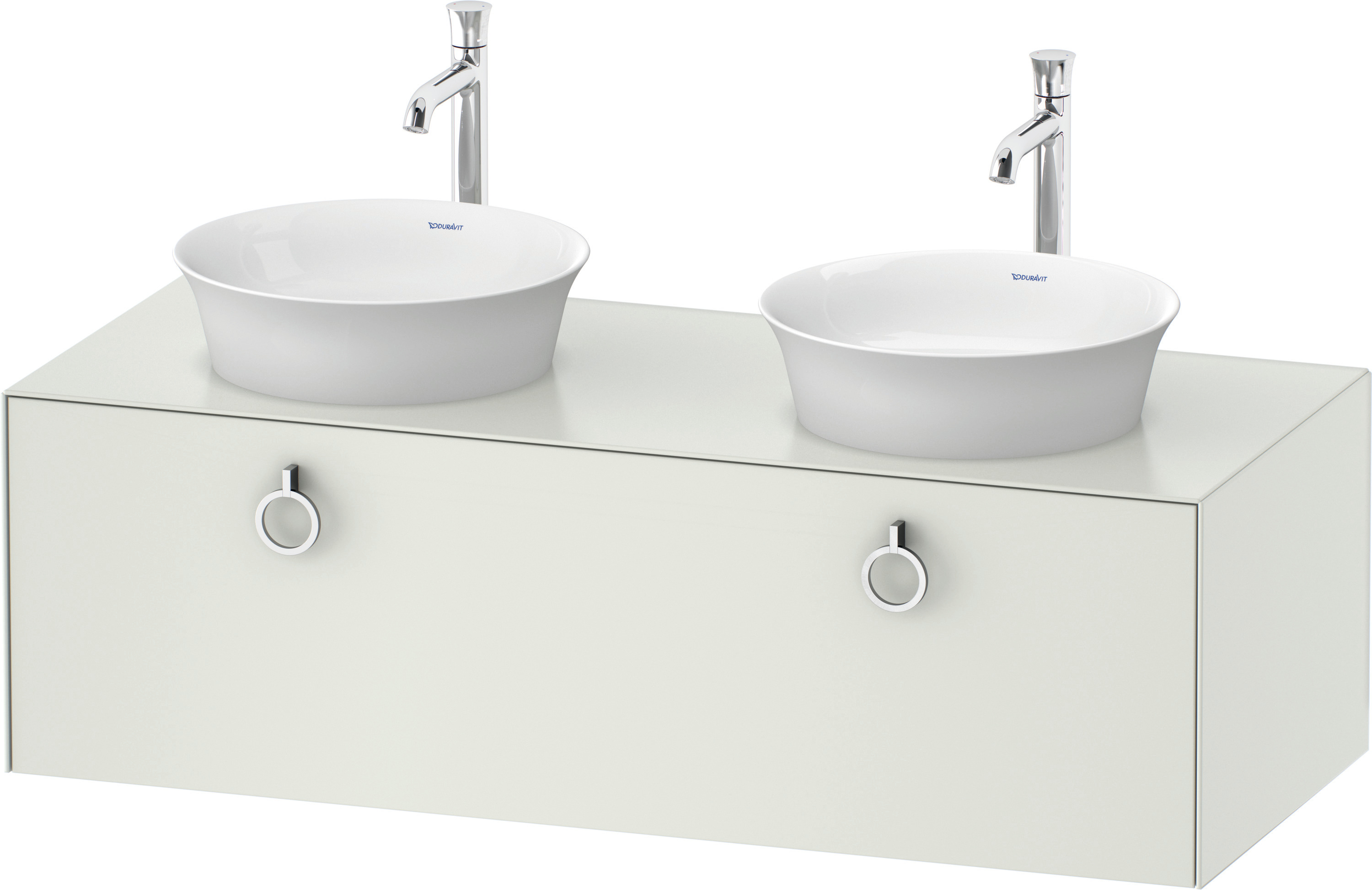 Duravit WTU wandh.White Tulip,1 Aus.,m.Griff Aus.b,408x1300x550,Weiß sdm. ohne ES