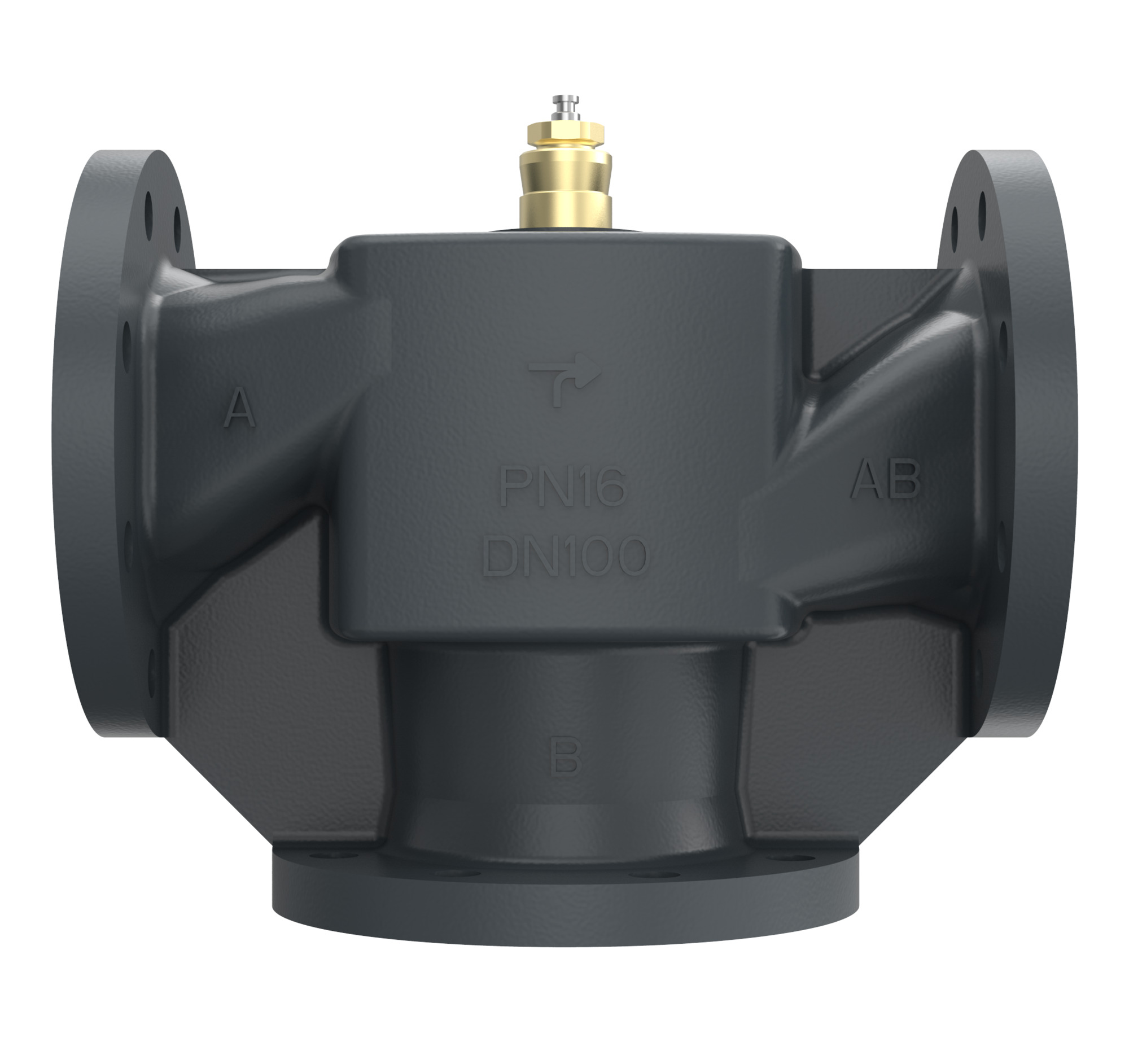 Danfoss 3-Wege VF3 DN100 Kvs 145,0, PN16, GG-25