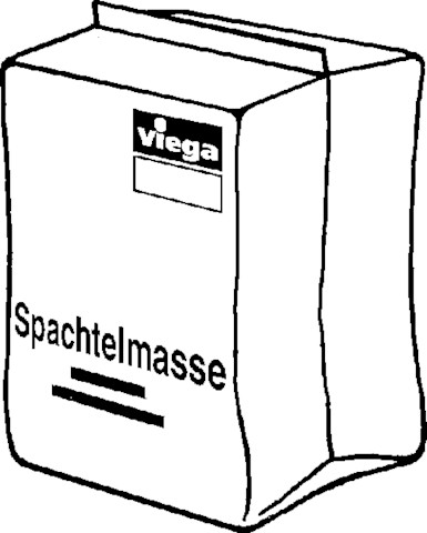 Viega Spachtelmasse 8480 in 5KG weiss