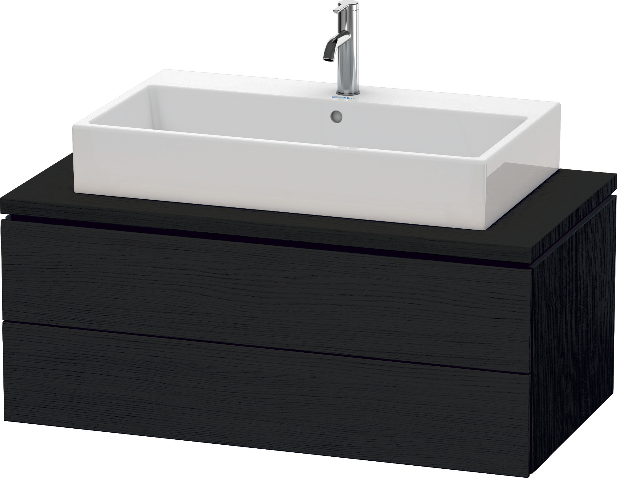 Duravit WTU für Konsole L-Cube 400x1020x547mm 2 Schubkästen, Eiche Schwarz