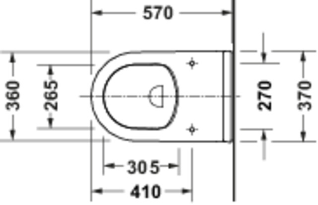 Duravit Starck 3 Stand-WC,Tiefsp.,570mm,Riml. Abgang waagr.,Weiß Hochglanz