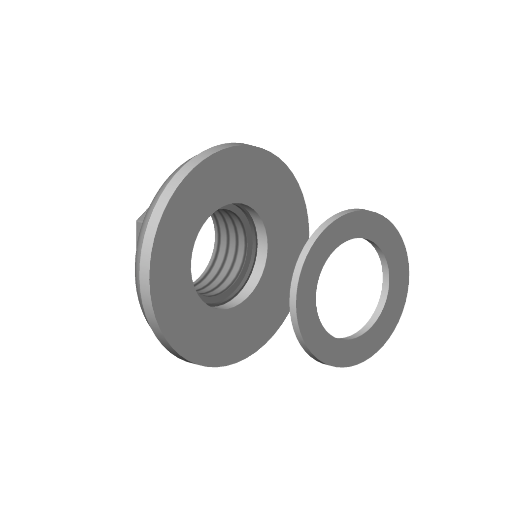 DO Befestigung mit Dichtungen ERSATZTEILE 04231001004 D 45 mm, 1/2"