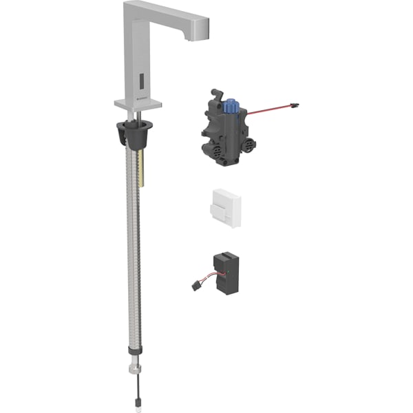 Geberit Brenta WT-Arm., Standmontage, Netz für UP-Funkt.Box, m.Therm.Misch., edst.g