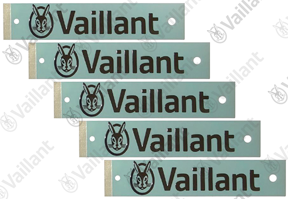 Vaillant Firmenschild, (x5) Vaillant-Nr. 0010031281