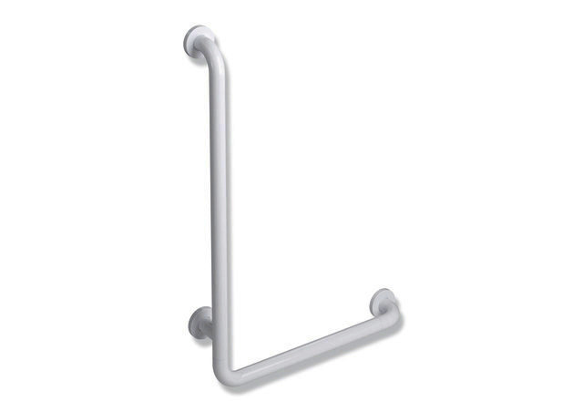 HEWI Winkelgriff Ser 801, d:33, AM:750mm, W:500mm signalweiß