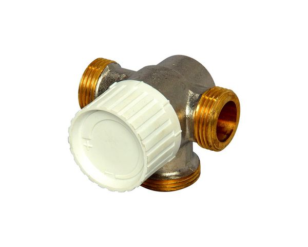 Flamco Dreiwegethermostatventiluntertl. DN20 Voreinstellung, Anbindung rechts