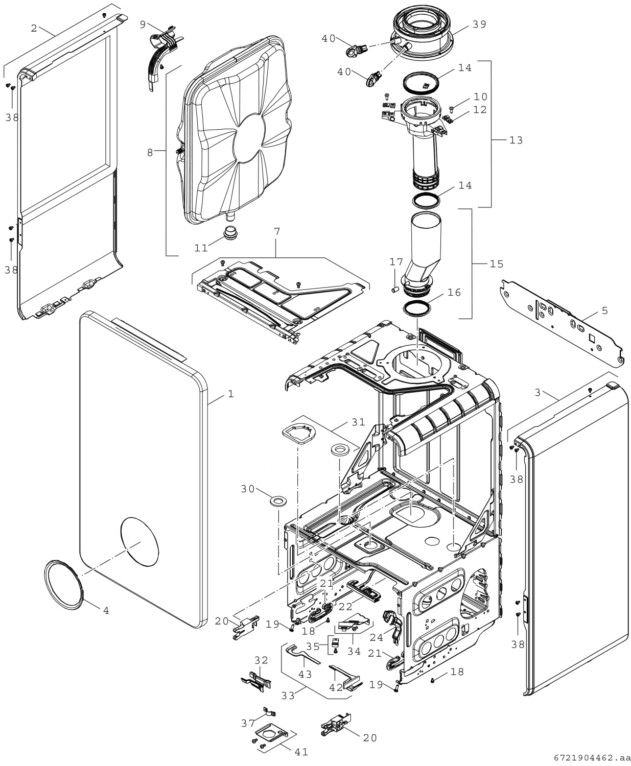 BOSCH Gas-Brennwertgerät, wandhängend Condens GC7800iW 40 P 23, Speicheranschl