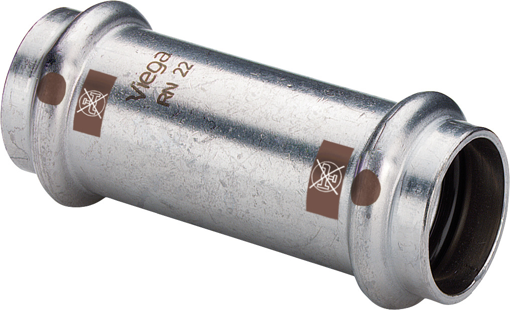 Viega Schiebemuffe mit SC Temponox 1715.5 in 28mm Stahl nichtrostend