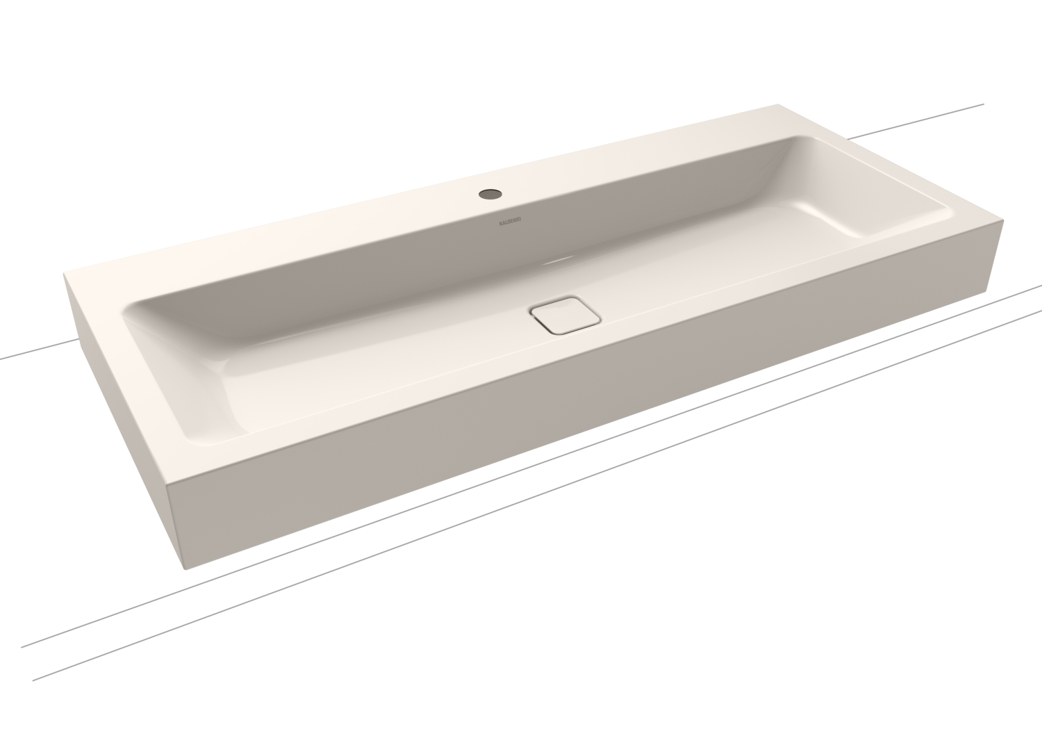 KA WB CONO WANDWASCHTISCH Mod.3091,1200x 500mm,pergamon,PEFF,AD,m. 1HL,oÜL