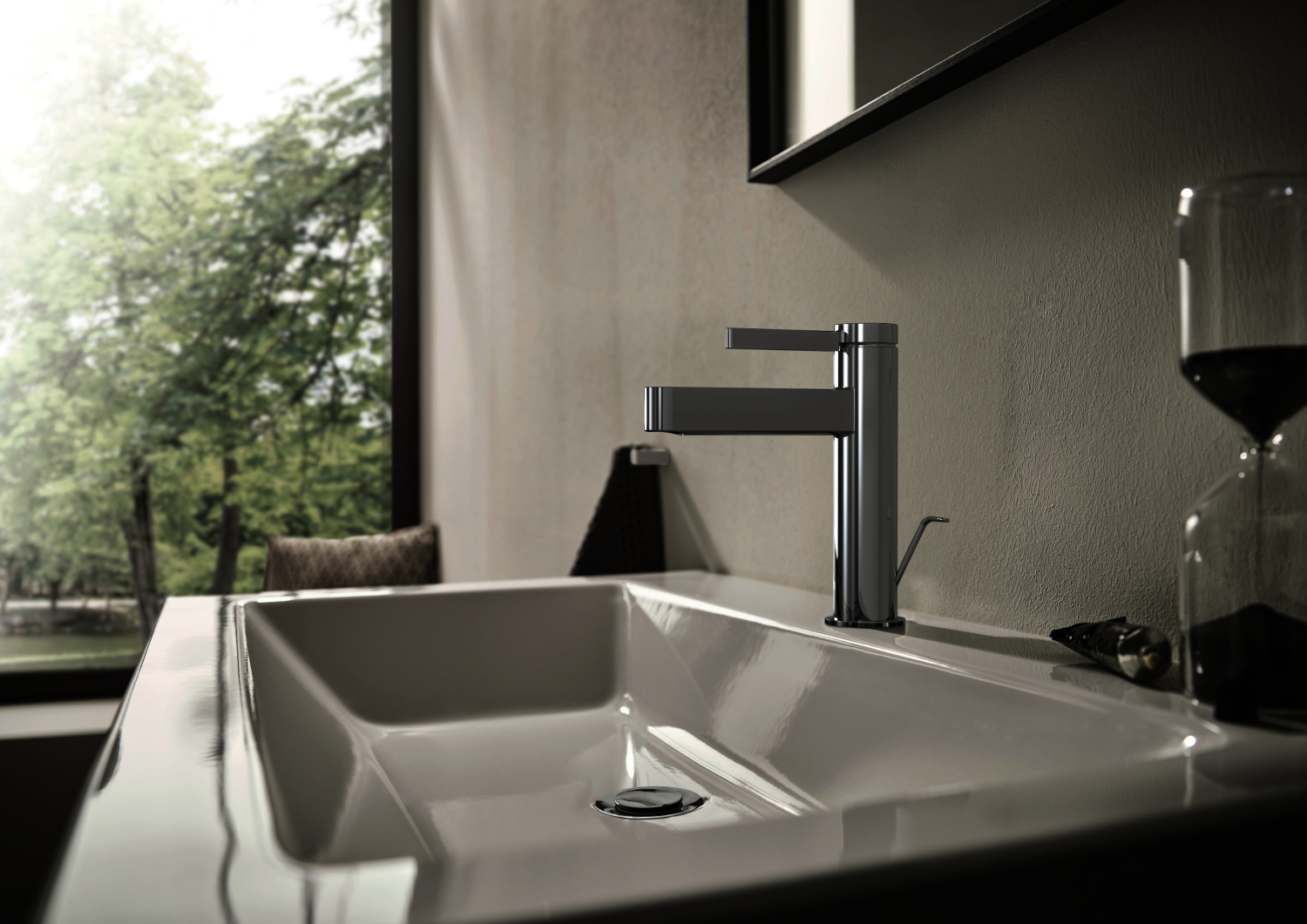 Hansgrohe Waschtischmischer 110 Finoris mit Zugstangen-Ablaufgarnitur chrom
