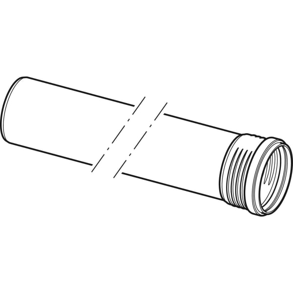 Geberit Silent-PP Rohr mit Muffe d40x2 L:15cm