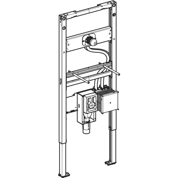 Geberit Duofix Element f. WT, 130 cm elektr. Wandarm. m. UP-Funkt.-Box UP-GV