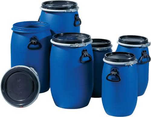 Weithalsfass 60l PE blau 2 Tragegriffe Einfüllöffnung-D.330mm GRAF Weithalsfass 60l PE blau 2 Tragegriffe Einfüllöffnung-D.330mm GRAF